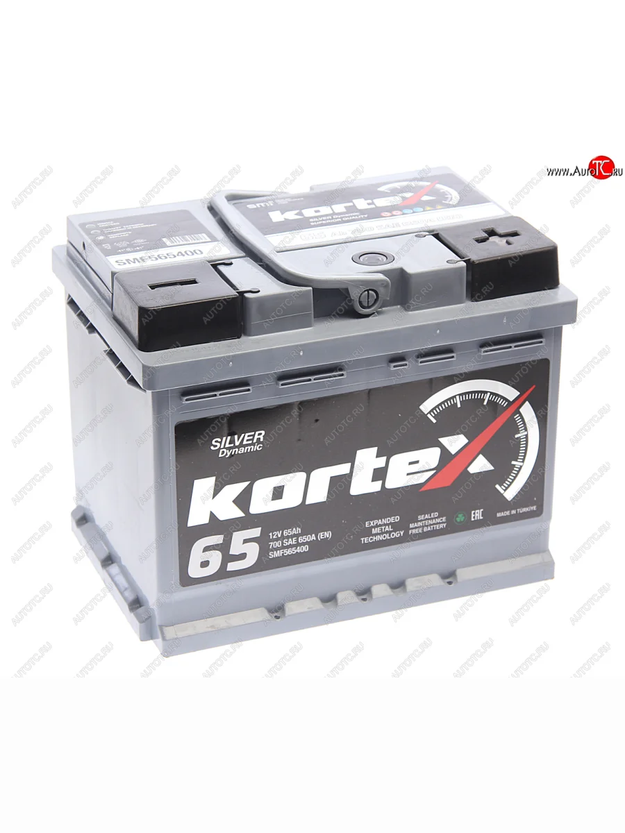 Аккумулятор KORTEX SILVER Dynamic 65Ач обратная полярность KORTEX 6ст65(0) smf565400  с доставкой в г. Керчь