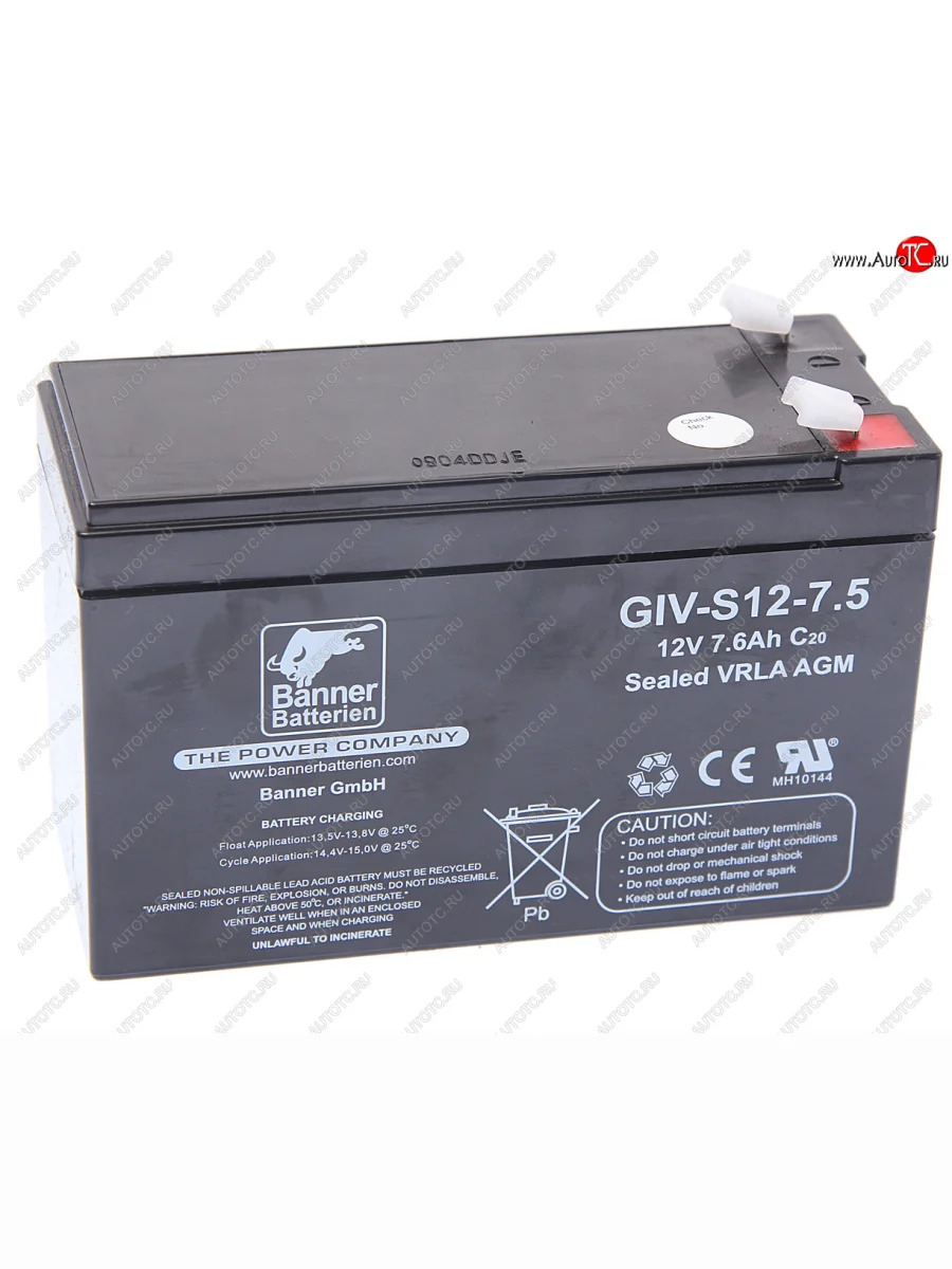 Аккумулятор BANNER GIV-S 7.5А/ч BANNER 6ст7,5 giv-s 12-7,5 BANNER 6ст7,5 giv-s 12-7,5  с доставкой в г. Керчь