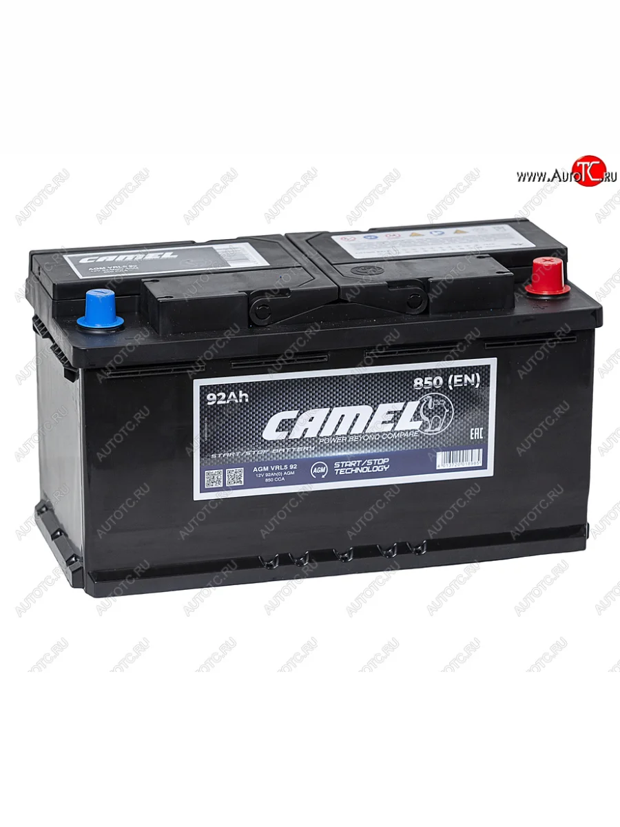 Аккумулятор CAMEL AGM 92Ач обратная полярность CAMEL 6ст92(0) l5  в Керчи Республика Крым