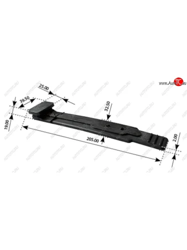 Крепление брызговика MERCEDES Actros MANSONS MANSONS 700.008