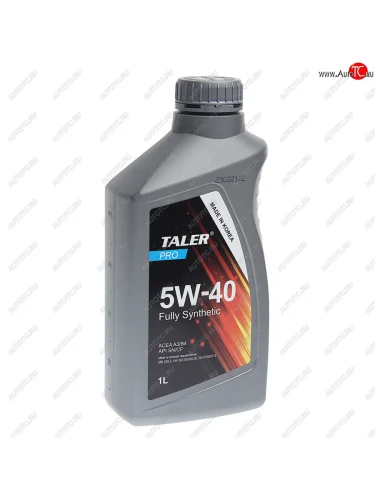 Масло моторное PRO A3B4 5W40 синт.1л TALER TALER 700114