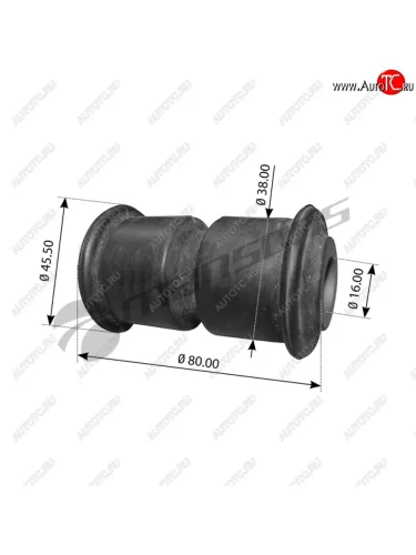 Сайлентблок MERCEDES Sprinter VW Crafter (06-) рессоры задней задний MANSONS MANSONS 700.216