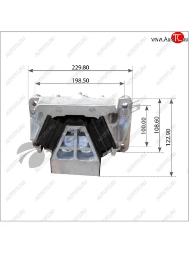 Опора двигателя MERCEDES Actros,Axor задняя MANSONS MANSONS 700.240