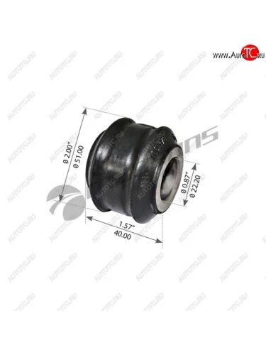 Сайлентблок MERCEDES стабилизатора переднегозаднего (22х40х51) MANSONS MANSONS 700.378