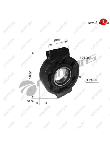 Опора вала карданного MERCEDES Actros в сборе (d=70мм,круглый) MANSONS MANSONS 700.775