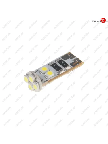 Лампа светодиодная 12V W5W T10 W2.1x9.5d 6000K 8 LED с обманкой CANbus MEGAPOWER MEGAPOWER-AUTOMOTIVE 70222w