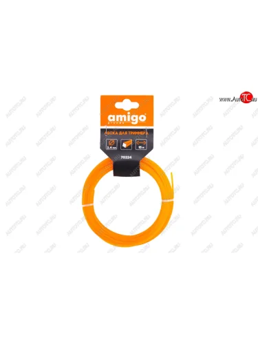 Леска для триммера 2.4мм 15м крученый квадрат AMIGO AMIGO 70224