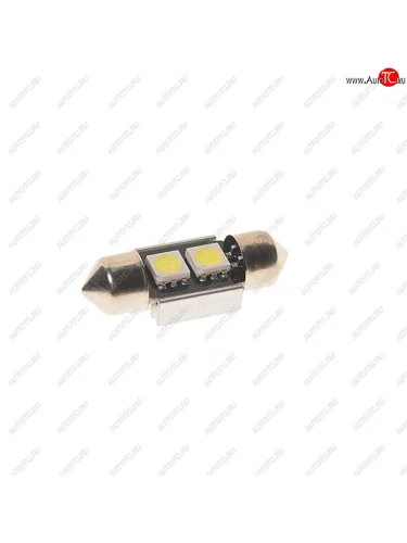 Лампа светодиодная 24V C5W SV8.5-8 6000K двухцокольная 2 светодиода MEGAPOWER MEGAPOWER-AUTOMOTIVE 70225w-24