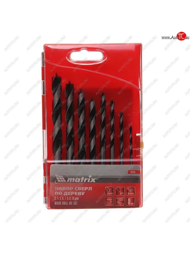 Набор сверл по дереву 3.0-10.0мм (8шт.) MATRIX MATRIX 70285