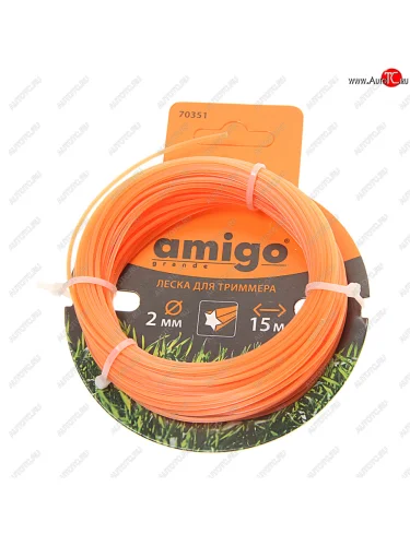 Леска для триммера 2.0мм 15м звезда AMIGO AMIGO 70351