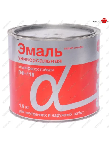 Краска черная 1.9кг ПФ-115 АЛЬФА АЛЬФА 704