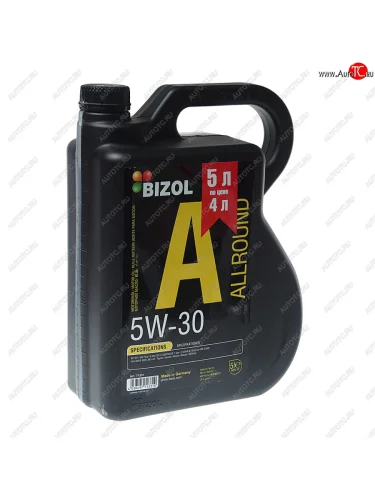 Масло моторное ALLROUND 5W30 синт.5л BIZOL АКЦИЯ BIZOL 71331