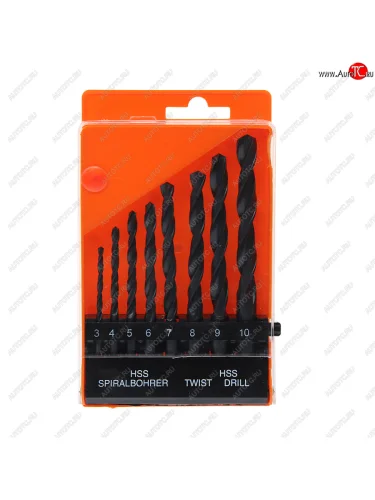 Набор сверл по металлу 3.0-10.0мм HSS (8шт.) SPARTA SPARTA 723205 SPARTA 723205
