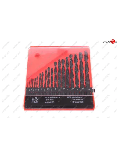 Набор сверл по металлу 1.0-10.0мм HSS (19шт.) SPARTA SPARTA 723705