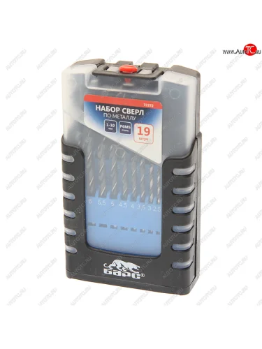 Набор сверл по металлу 1.5-10.0мм HSS (19шт.) БАРС БАРС 72372