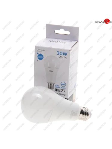 Лампа светодиодная E27 A67 30W(250W) 220V холодный GAUSS GAUSS 73239