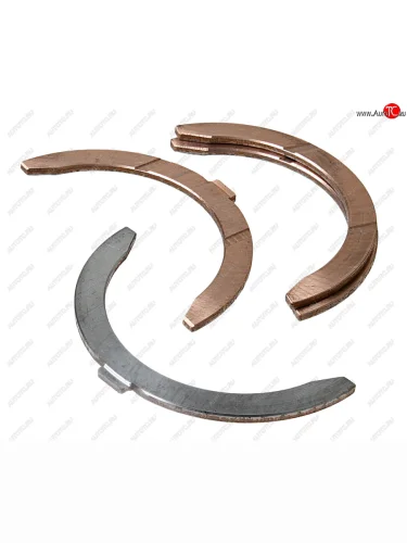 Полукольцо опорное коленвала КАМАЗ комплект бронза (2+2шт.) ДЗВ ДЗВ 740.100518384