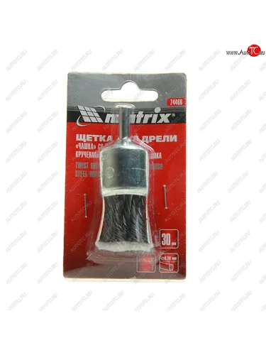 Кордщетка для дрели кисть 30мм крученая сталь MATRIX MATRIX 74466