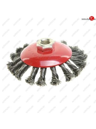 Кордщетка для УШМ дисковая 115мм крученая сталь М14 MATRIX MATRIX 74610