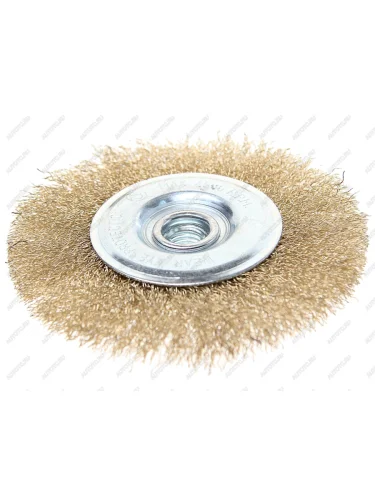 Кордщетка для УШМ дисковая 125мм витая латунь MATRIX MATRIX 74651