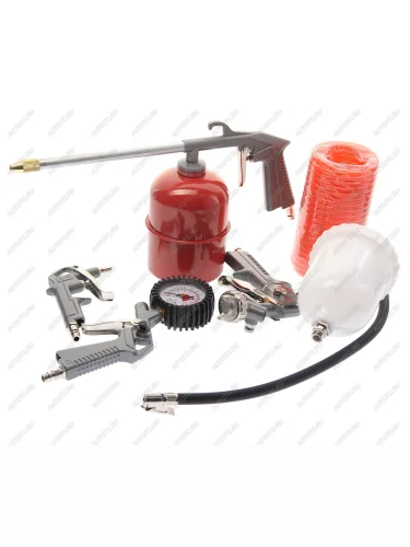 Набор пневмоинструмента (краскораспылитель,шланг,пистолет обдувочн.для подкачки) QUATTRO ELEMENTI QUATTRO ELEMENTI 771-138