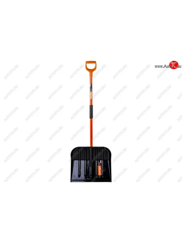 Лопата снеговая поликарбонат 460х410мм с металлическим черенком и ручкой AMIGO AMIGO 78011