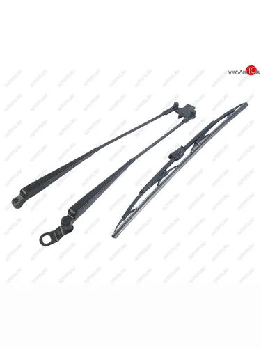 Рычаг стеклоочистителя МТЗ с щеткой (2 рычага + 1 щетка) в сборе (А) NO NAME 787.000.030