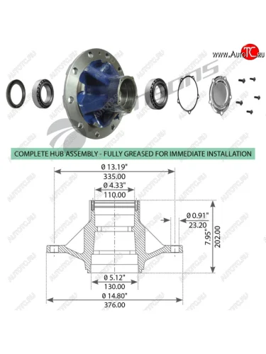 Ступица ROR (без подшипника) MANSONS MANSONS 790.004