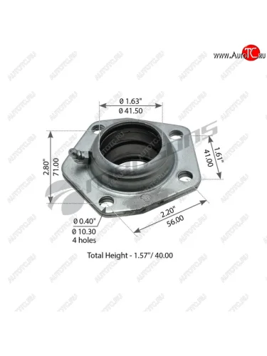 Обойма ROR втулки тормозного вала металлическая (99х99х42.50) (18243 ремкомплект) MANSONS MANSONS 790.142