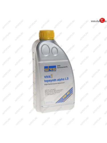Масло моторное VIVA 1 TOPSYNTH alpha LS 5W40 синт.1л SRS SRS 7945