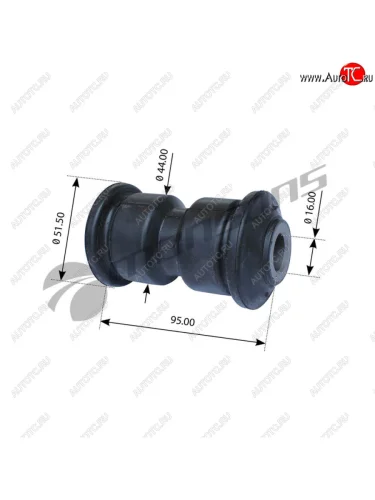 Сайлентблок RENAULT Midliner,Midlum рессоры (16x52x95) MANSONS MANSONS 800.101