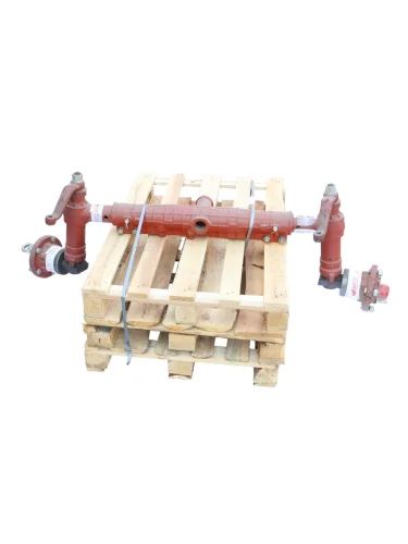 Ось передняя МТЗ-80 (под ГУР) без отверстий под кронштейн гц в сборе КАМ КОБРИНАГРОМАШ 80-3000030