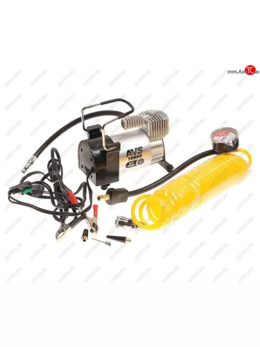 Компрессор автомобильный 60лмин. 10атм. 23A 12V на клеммы АКБ AVS AVS 80503