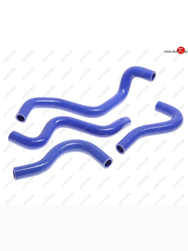 Патрубок ГАЗ-3302 Бизнес отопителя НО комплект 4шт. синий силикон MEGAPOWER MEGAPOWER 810-13-004