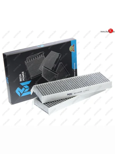 Фильтр воздушный салона PEUGEOT Partner (08-),3008 CITROEN Berlingo,C4 угольный (2шт.) MEGAPOWER MEGAPOWER 810-14-075