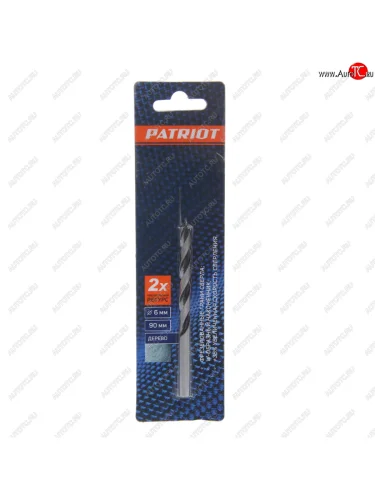 Сверло по дереву 6.0х90мм PATRIOT PATRIOT 815010073