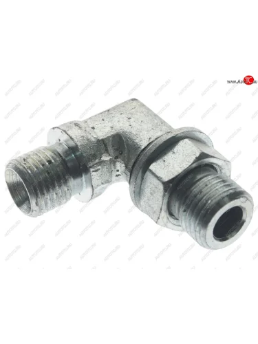 Адаптер JCB угловой 90 градусов металлический (14 BSP-916 SAE) ARIES ARIES 81690618