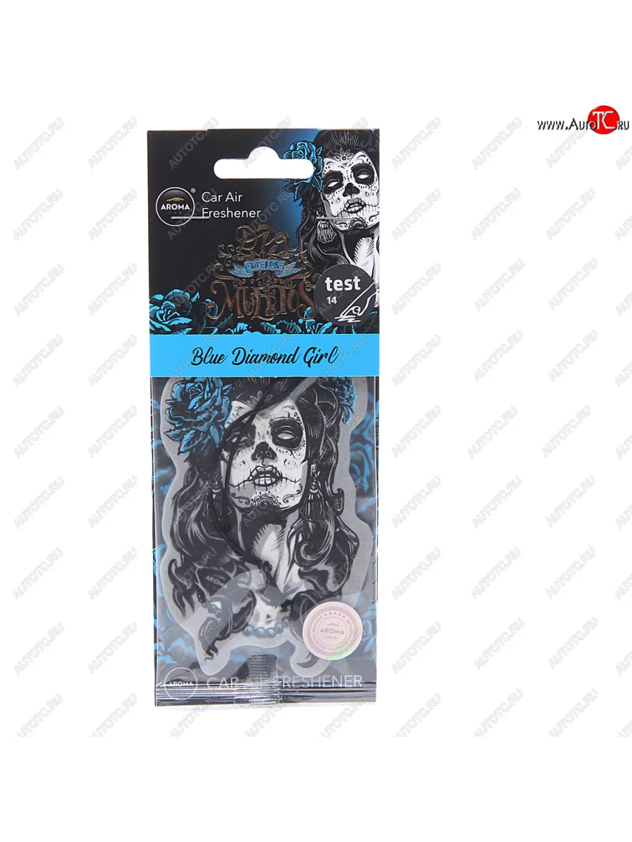 Ароматизатор подвесной пластина (blue diamond girl) Dia De Los Muertos AROMA CAR AROMA CAR 83116  в Самаре Самарской области