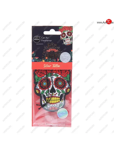 Ароматизатор подвесной пластина (silver tatoo) Dia De Los Muertos AROMA CAR AROMA CAR 83118