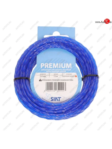 Леска для триммера 2.4мм 15м крученый квадрат SIAT PREMIUM SIAT 842213