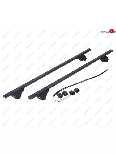 Багажник универсальный L=1200мм с прямоугольными дугами в пластике для ам с рейлингами Классик LUX LUX 842556