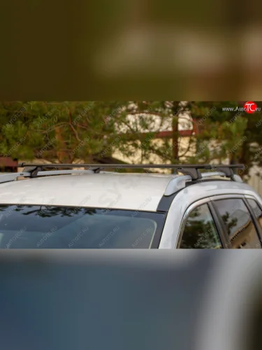 Багажник универсальный L=1400мм с прямоугольными дугами в пластике для ам с рейлингами Классик LUX LUX 842570