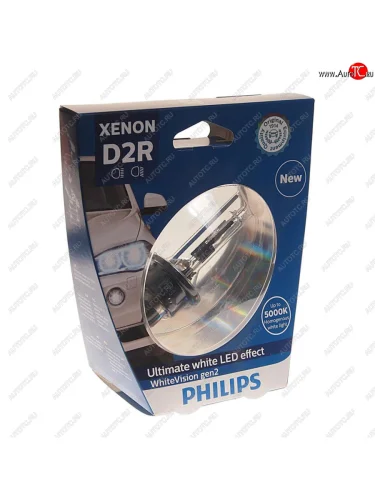 Лампа ксеноновая D2R 35W P32d-3 5000K блистер (1шт.) Xenon White Vision Gen2 PHILIPS PHILIPS 85126whv2s1