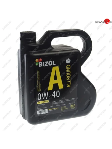 Масло моторное ALLROUND 0W40 синт.4л BIZOL BIZOL 85526