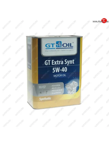 Масло моторное GT EXTRA SYNT API SNCF 5W40 синт.4л GT OIL GT OIL 8809059407417