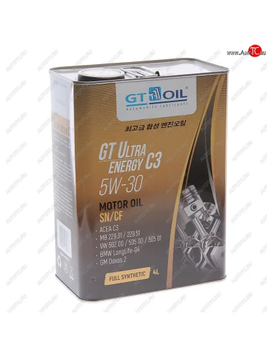 Масло моторное GT Ultra Energy C3  5W30 синт.4л GT OIL GT OIL 8809059407936