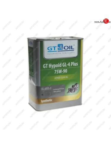 Масло трансмиссионное GT Hypoid GL-4 75W90 Plus синт.4л GT OIL GT OIL 8809059407998