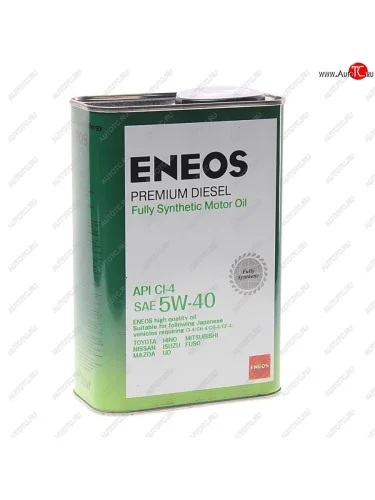 Масло дизельное Premium DIESEL CI-4 5W40 синт.1л ENEOS ENEOS 8809478943091