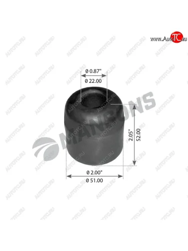 Отбойник кабины VOLVO FH12 круглый MANSONS MANSONS 900.043