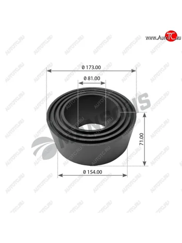 Сайлентблок VOLVO FM,FH балансира (81104x154173x71) MANSONS MANSONS 900.337